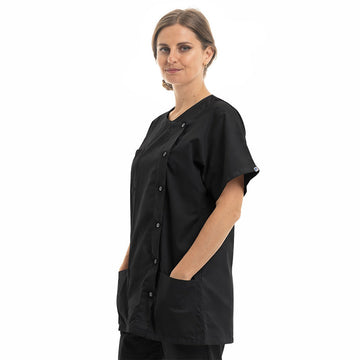 Blouse Médicale Femme Nicea Noir Made in France - MANELLI - 2