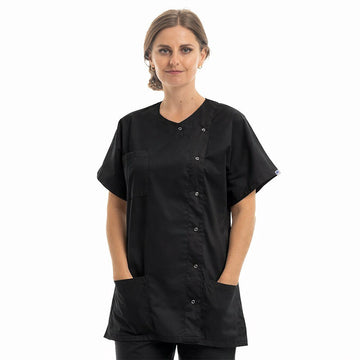 Blouse Médicale Femme Nicea Noir Made in France - MANELLI - 4