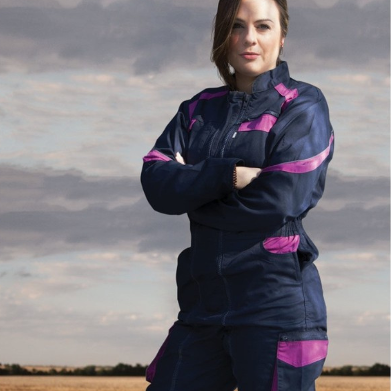 Combinaison de Travail Femme Bicolore Double Fermeture Orge - LMA