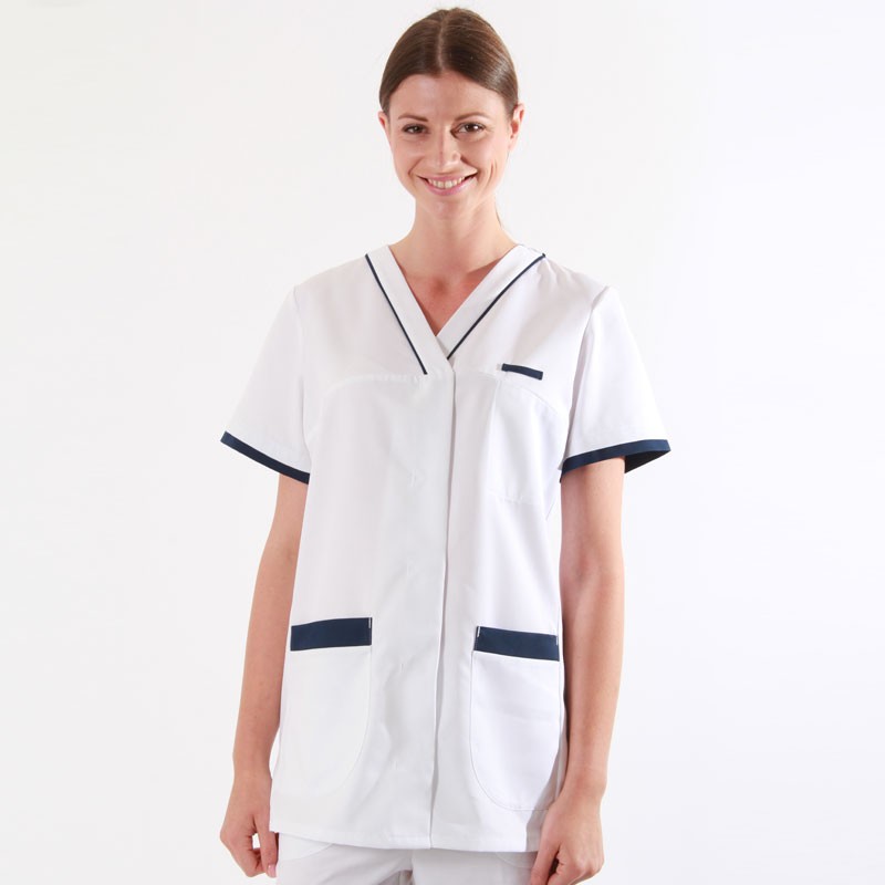Tunique medicale bleu marine
