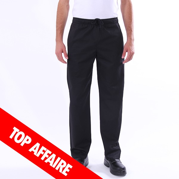 Pantalon de Cuisine Noir élastique