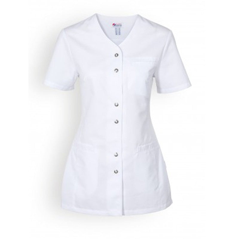 Blouse medicale blanche clinic dress pas cher manche courte femme
