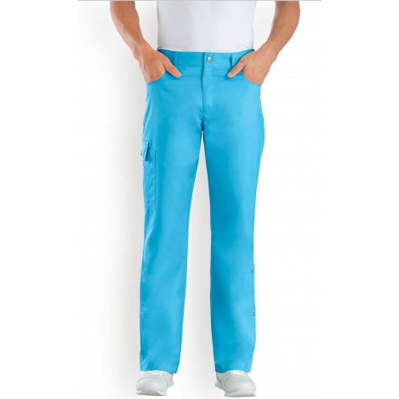 Pantalon medical bleu homme pas cher promotion infirmier aide soignant hopital