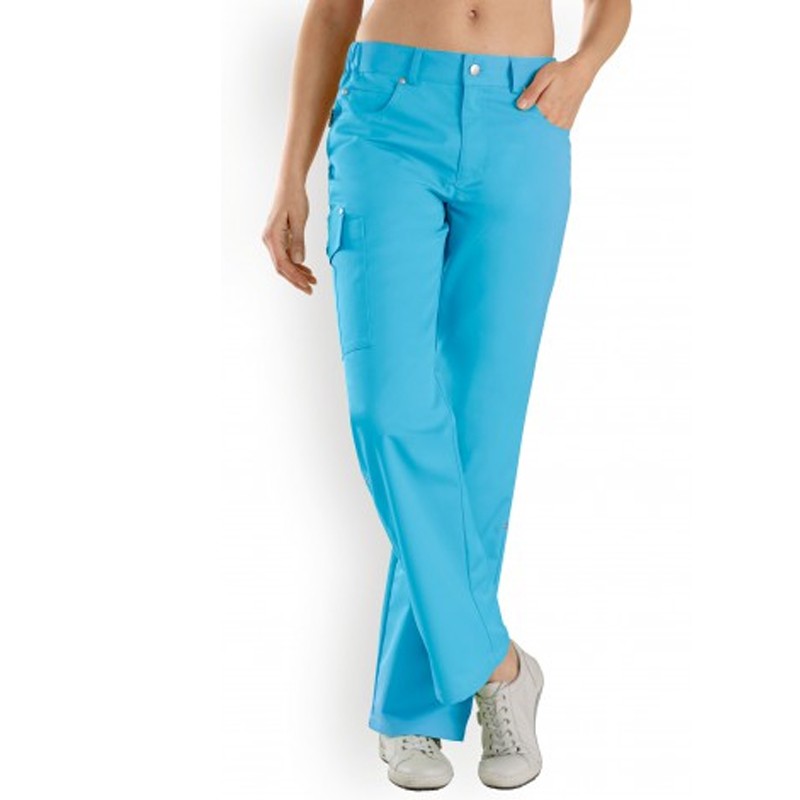 Pantalon medical bleu femme pas cher promotion infirmiere aide soignante hopital
