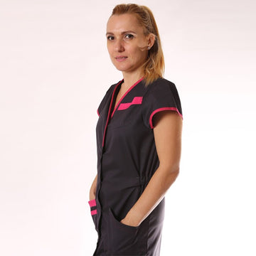 blouse carbone et rose Lafont
