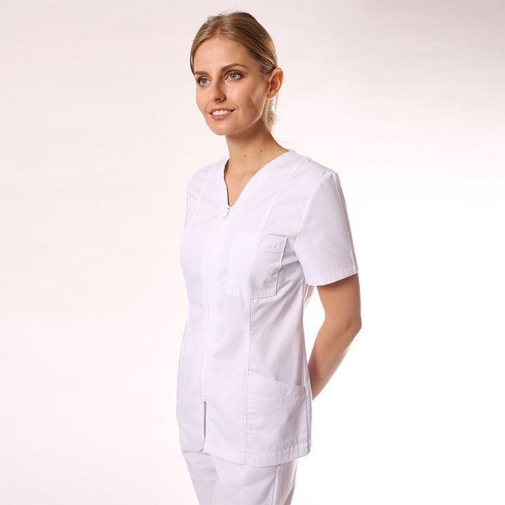 Blouse blanche ceintrée 