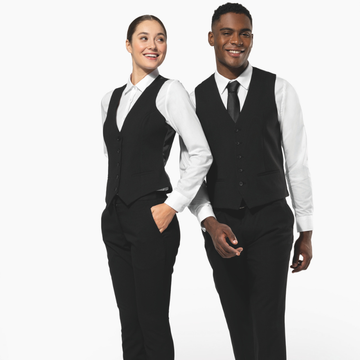 gilet de service homme noir 