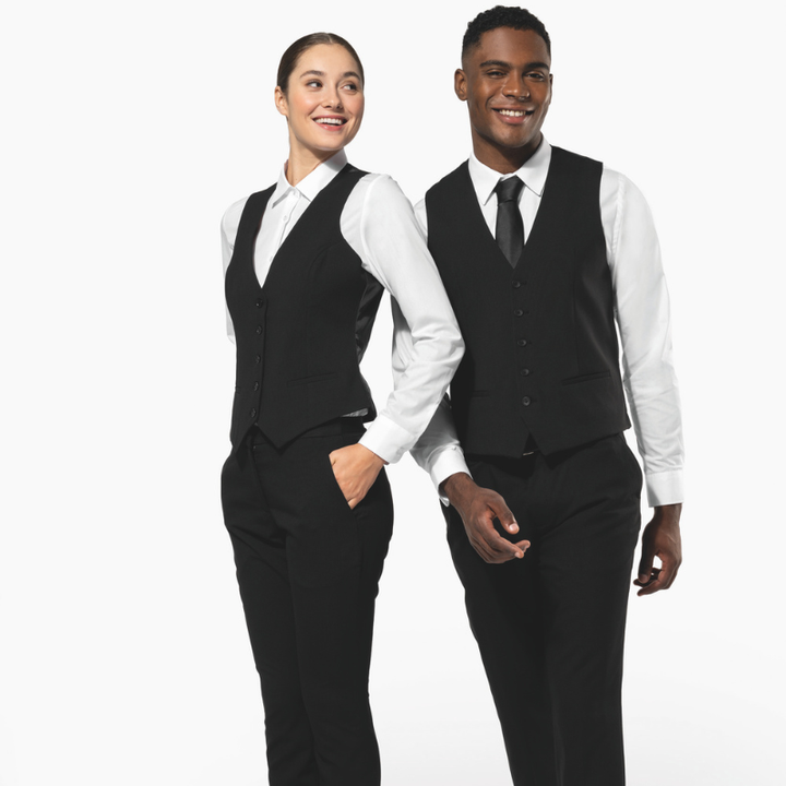 gilet de service homme noir 