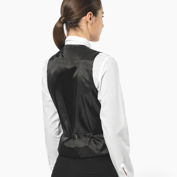 Gilet de Service Femme Noir - KARIBAN - 3