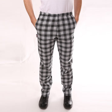 Pantalon de Cuisine Carreaux Noir pas cher
