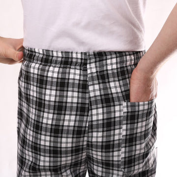 Pantalon de Cuisine Carreaux Noir hommes