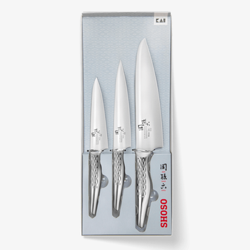 Coffret 3 Couteaux Japonais Office + Utilitaire + Chef Seki Magoroku - KAI
