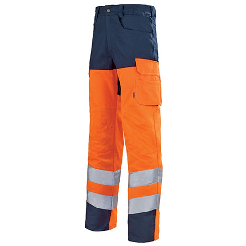 Pantalon de travail fluo ORANGE HIVI/MARIN bas prix
