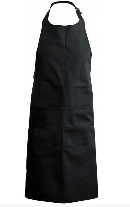 Tablier a bavette couleur noir