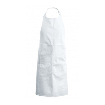 Tablier a bavette couleur blanche