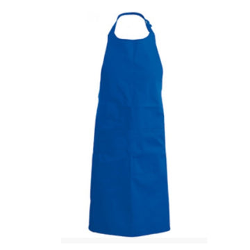 Tablier a bavette couleur bleu royal