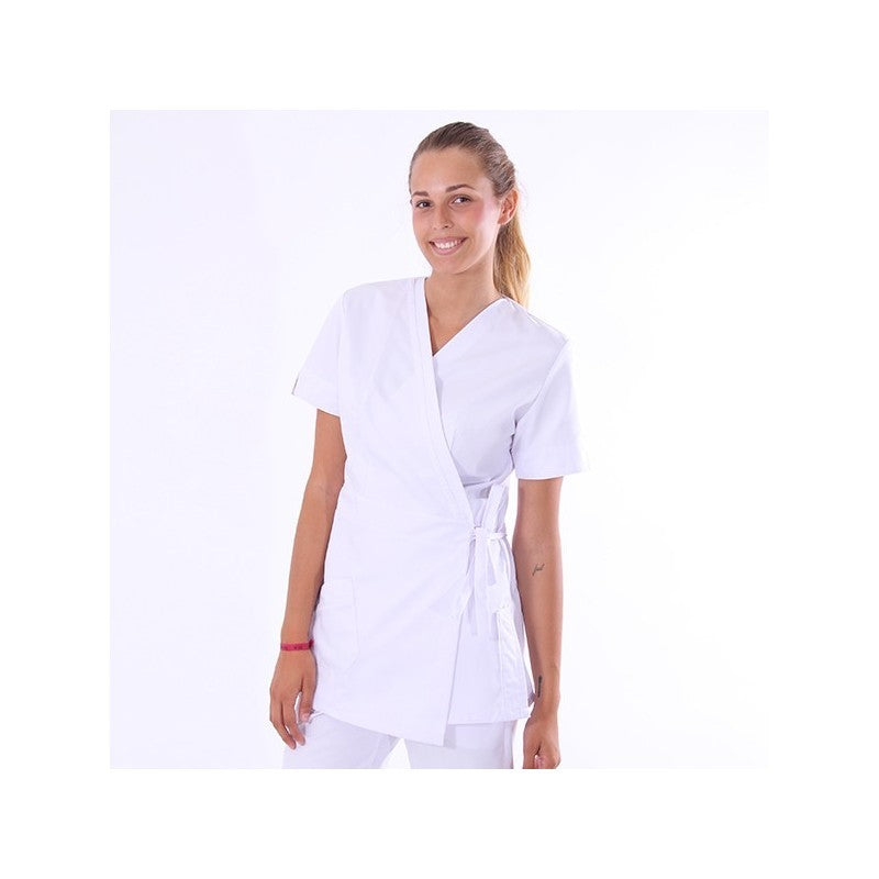 Blouse Esthéticienne Longue forme Cache-Coeur