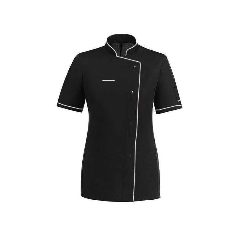 Veste de cuisine femme liseré blanc MC déstockage 