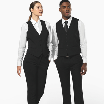 Gilet de Service Femme Noir - KARIBAN - 2