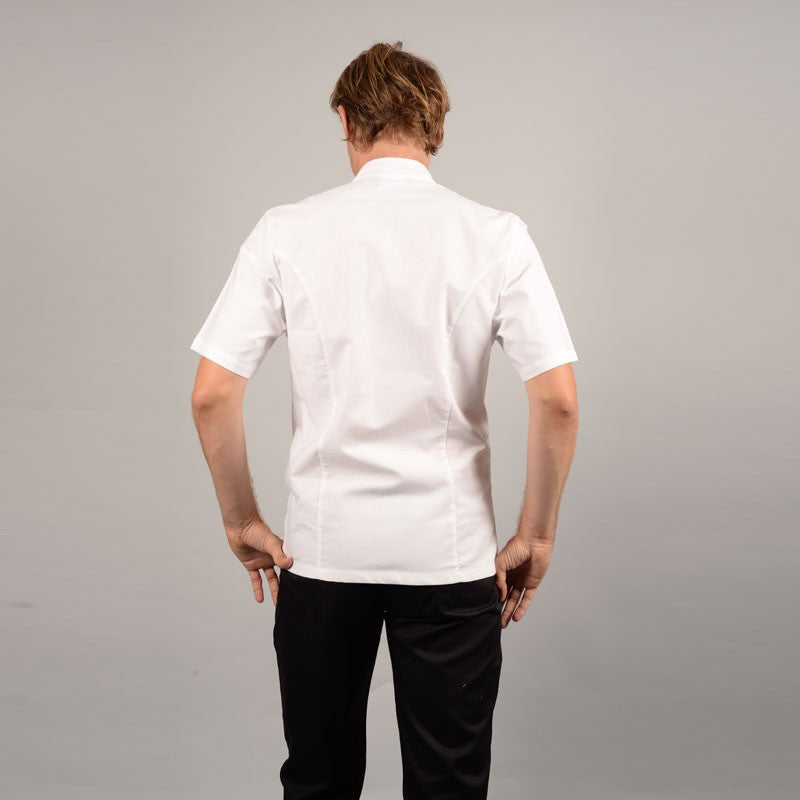 Veste de Cuisine Coton 100% Toile dos, veste classique coupe droite