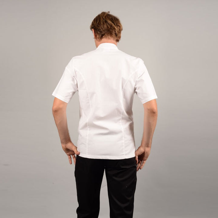 Veste de Cuisine Coton 100% Toile dos, veste classique coupe droite