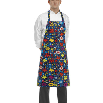 Tablier à Bavette à Motifs 100% Coton - EGOCHEF