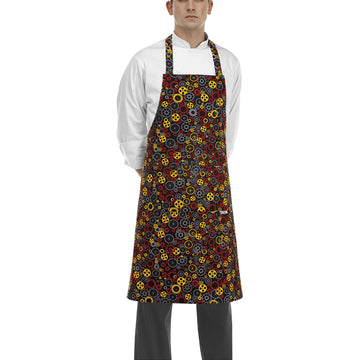 Tablier à Bavette à Motifs 100% Coton - EGOCHEF