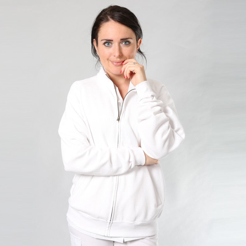 Veste femme zippée noire ou blanche
