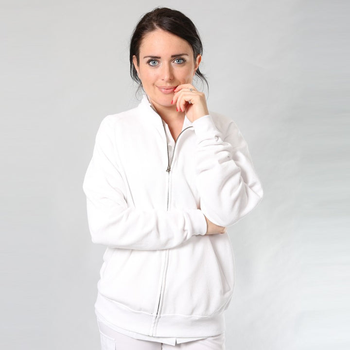 Veste femme zippée noire ou blanche