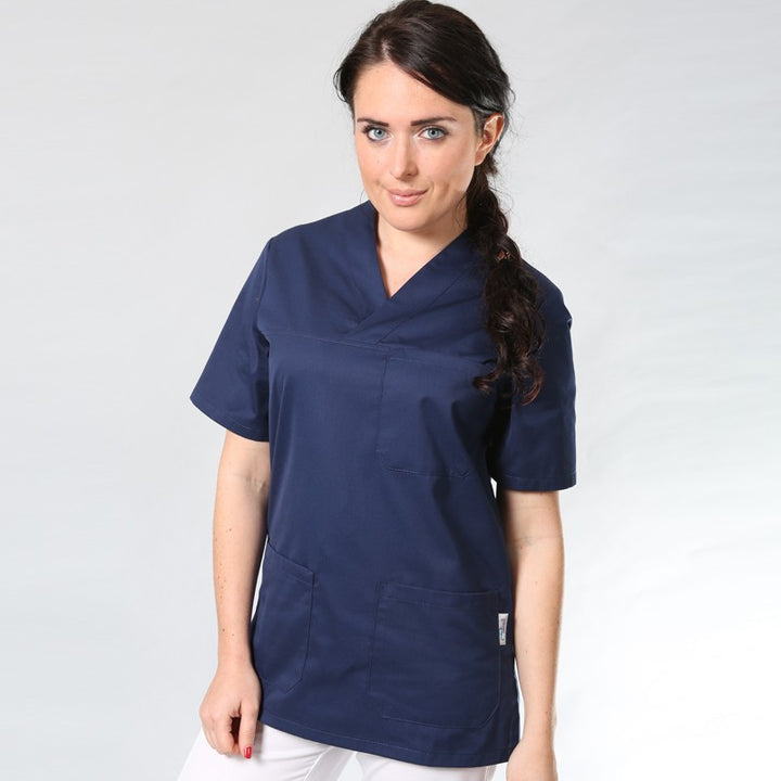 Tunique Médicale Col V Bleu Marine mixte