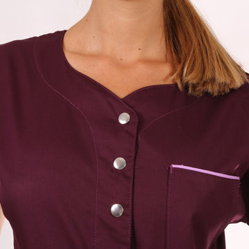Blouse médicale femme Valia Bordeaux