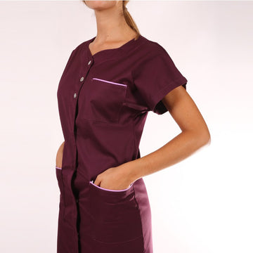 Blouse médicale femme Valia Bordeaux