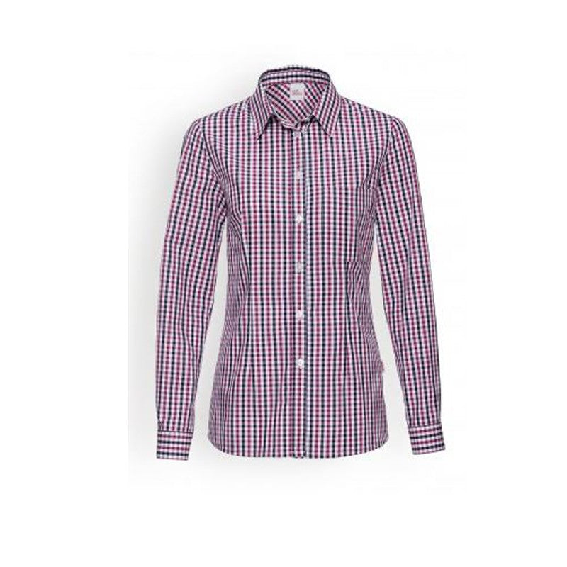 Chemisier à carreaux bleu/rouge/blanc