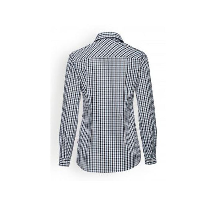 Chemisier à carreaux blanc/gris/noir