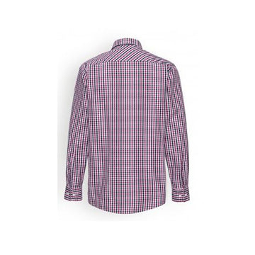 Chemise de serveur à carreaux bleu/rouge/blanc