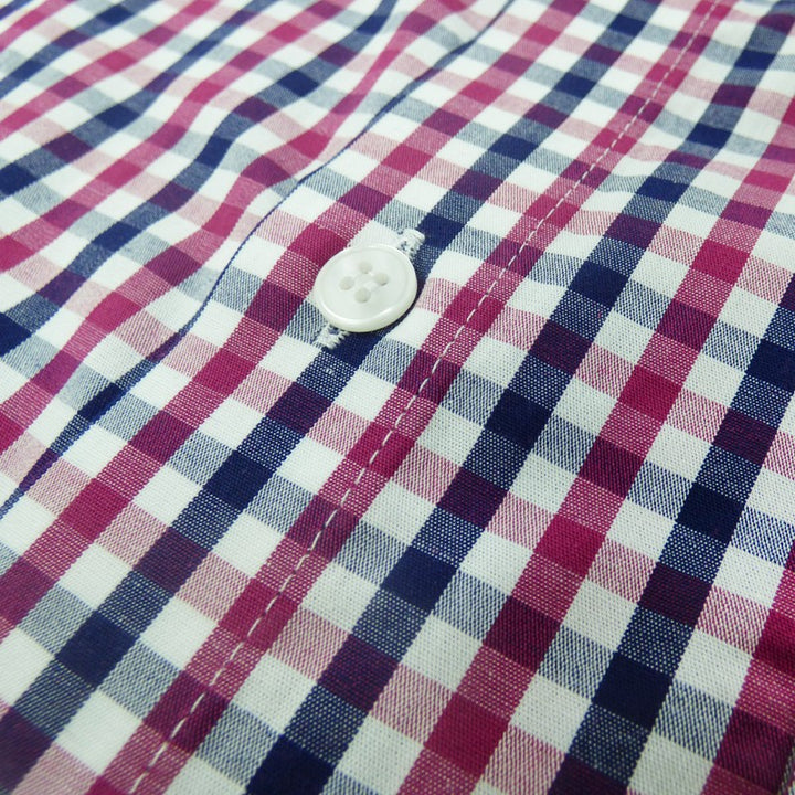 Chemisier à carreaux bleu/rouge/blanc