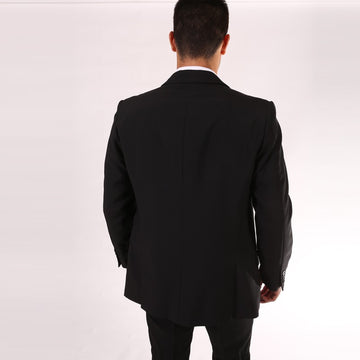 Dos de la veste de service homme noir entretien facile en machine - BRAGARD