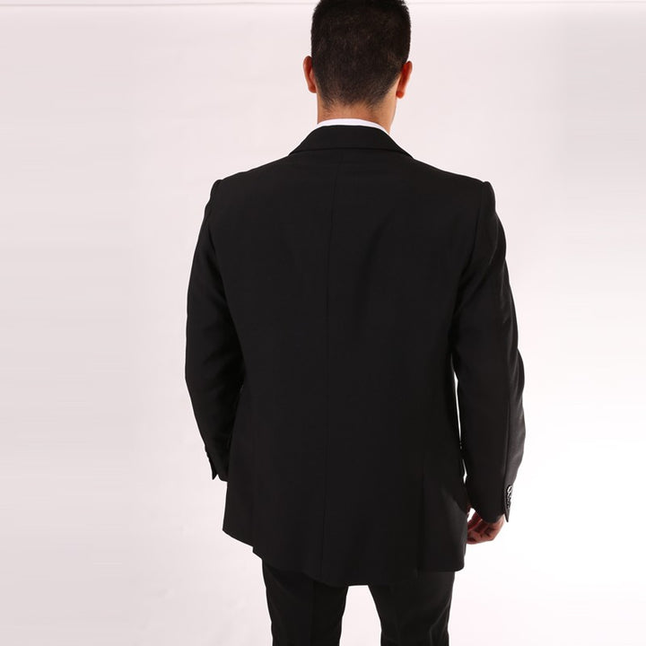 Dos de la veste de service homme noir entretien facile en machine - BRAGARD