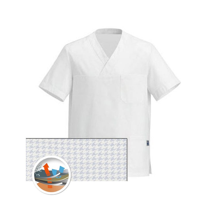 Tunique Medicale blanche Col V aérée