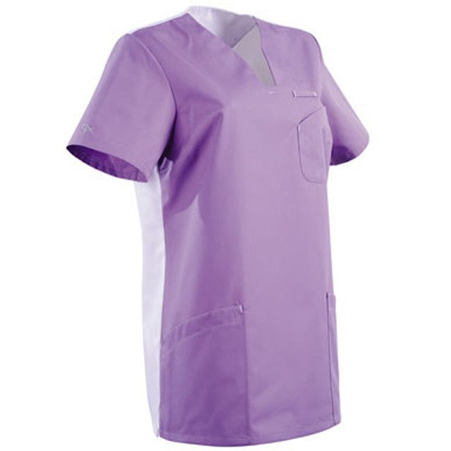 Tunique médicale lavande et blanche 2MAT