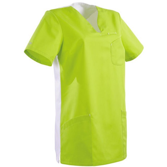Tunique médicale verte et blanche 2MAT
