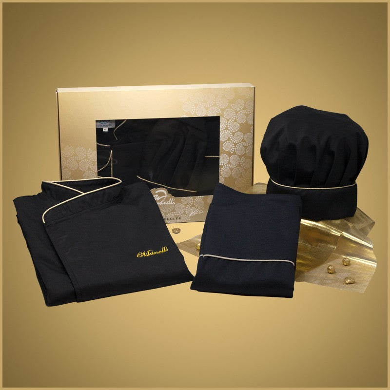 Coffret LA Box Gold Femme - MANELLI - Veste + Tablier + Toque - broderie offerte