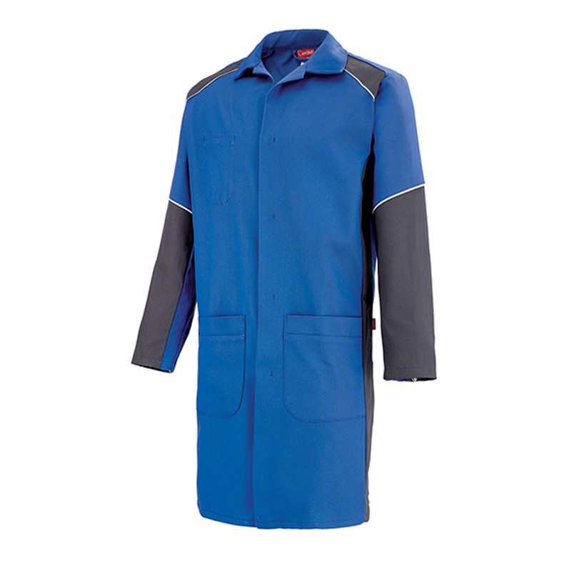 Blouse de travail bleu como