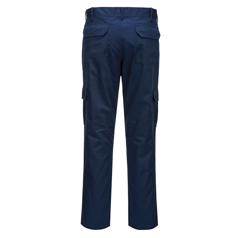 Pantalon de travail coupe ajustée slim bleu marine