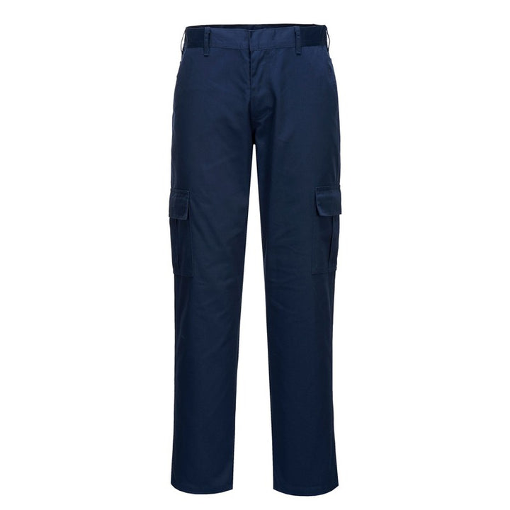 Pantalon de travail coupe ajustée slim bleu marine
