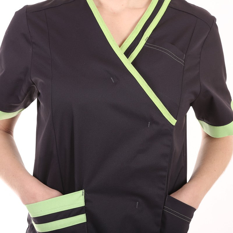 Blouse carbone et verte Lafont