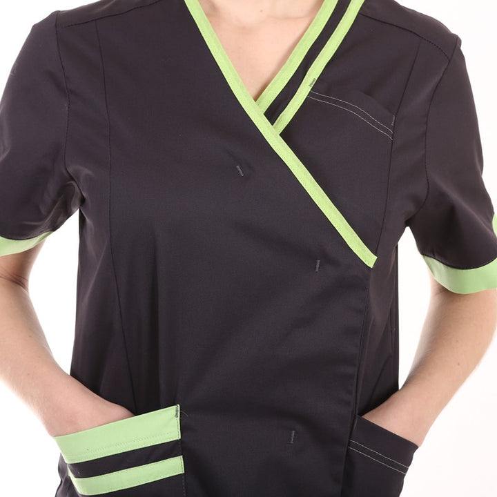 Blouse carbone et verte Lafont