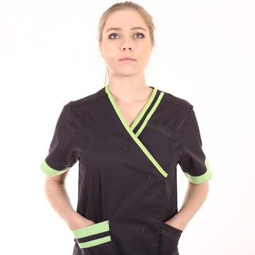 Blouse carbone et verte Lafont
