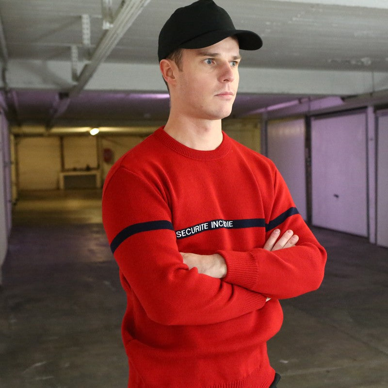 Pullover sécurité incendie rouge