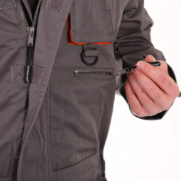 Combinaison de travail gris & orange 8PADCL